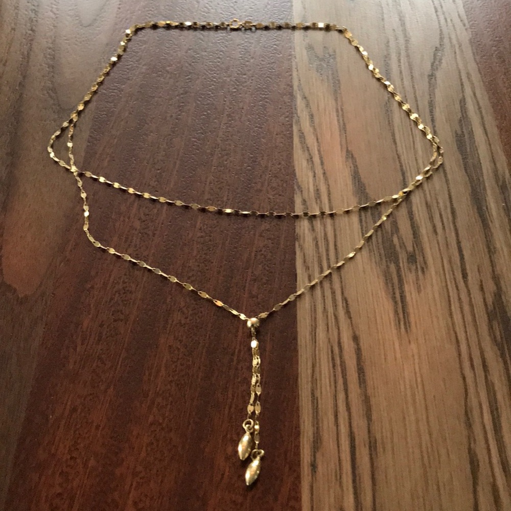 14k gold wrap necklace